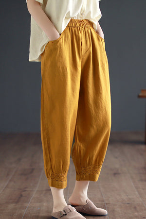 Connie Pants (Linen • Large) (Non-Returnable)