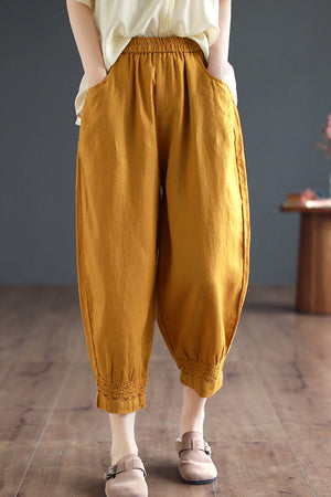 Connie Pants (Linen • Large) (Non-Returnable)