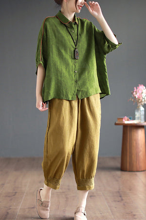 Connie Pants (Linen • Large) (Non-Returnable)