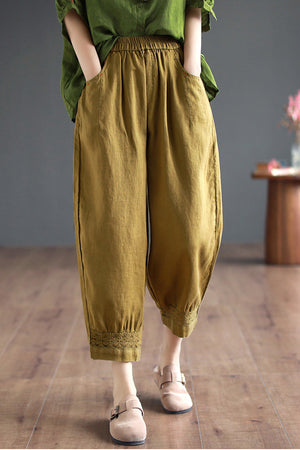 Connie Pants (Linen • Large) (Non-Returnable)