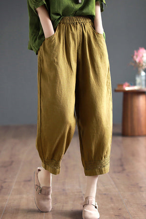 Connie Pants (Linen • Large) (Non-Returnable)