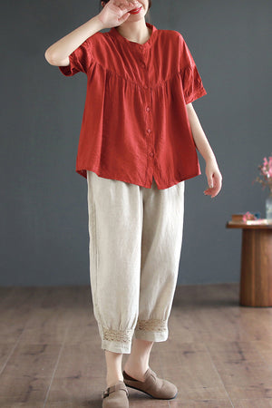 Connie Pants (Linen • Large) (Non-Returnable)