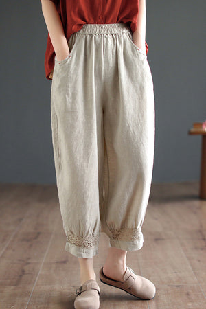 Connie Pants (Linen • Large) (Non-Returnable)