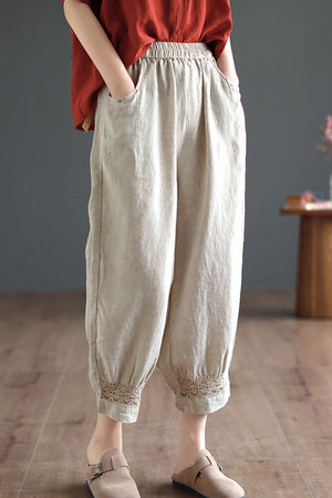 Connie Pants (Linen • Large) (Non-Returnable)