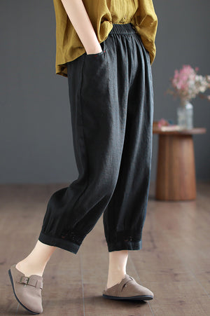 Connie Pants (Linen • Large) (Non-Returnable)