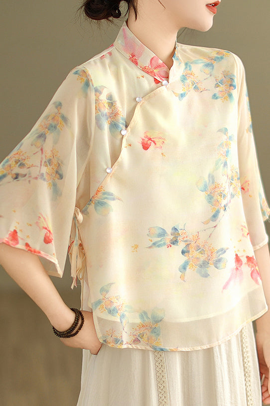 Cait Cheongsam Top (More Colors)
