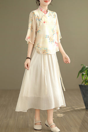 Cait Cheongsam Top (More Colors)