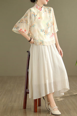 Cait Cheongsam Top (More Colors)
