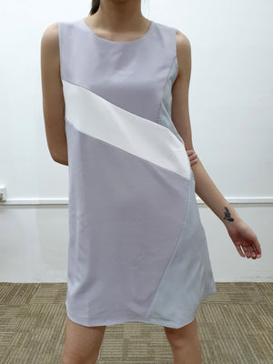 Houndstooth Colourblock Dress - Ferlicious