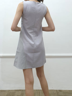 Houndstooth Colourblock Dress - Ferlicious