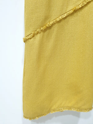 Raw Hem Tweed Shift Midi (Non-returnable) - Ferlicious