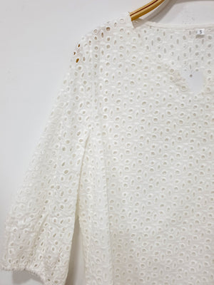 Eyelet Basic Top (Non-returnable) - Ferlicious