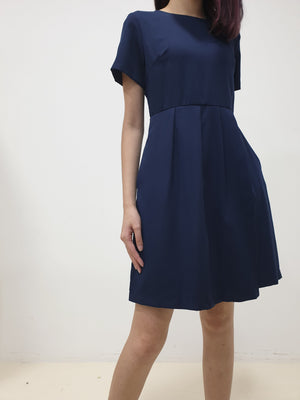 Folded Flap Sleeved Dress (Non-returnable) - Ferlicious