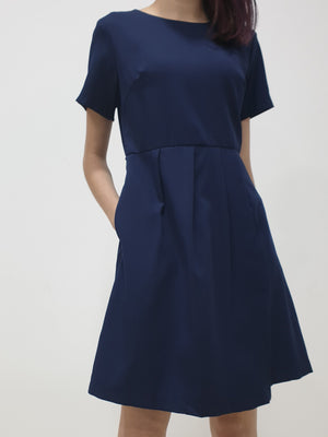 Folded Flap Sleeved Dress (Non-returnable) - Ferlicious