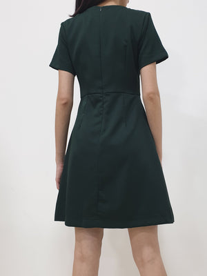 Folded Flap Sleeved Dress (Non-returnable) - Ferlicious