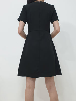 Folded Flap Sleeved Dress (Non-returnable) - Ferlicious
