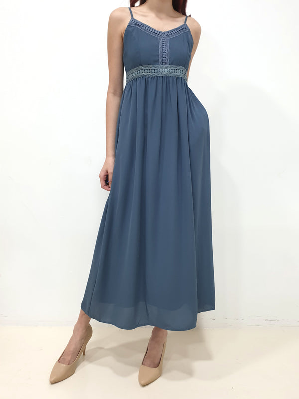 Crochet Maxi - Blue (Non-returnable) - Ferlicious
