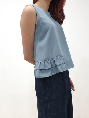 Side Ruffles Top (Non-returnable) - Ferlicious