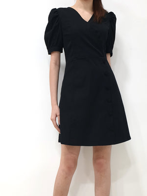 Puff Sleeve A Line Dress