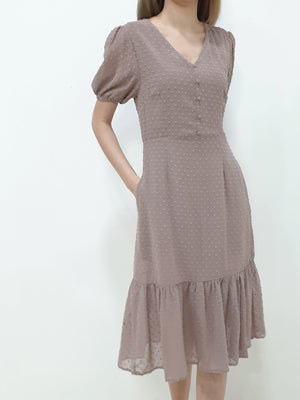 Swiss Dot Midi Dress