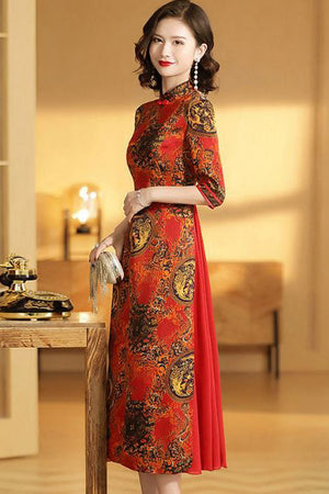 Martha Cheongsam (Large) (Non-Returnable)