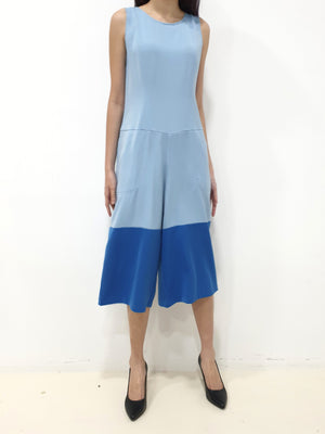 Duo Colour Jumpsuit - Blue (Non-returnable) - Ferlicious