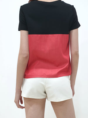 Layered Design Top - Red (Non-returnable) - Ferlicious