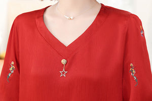 Edythe Top (Red • 3XL) (Non-Returnable)