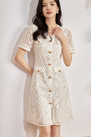 Ema Dress (White • Small) (Non-Returnable)
