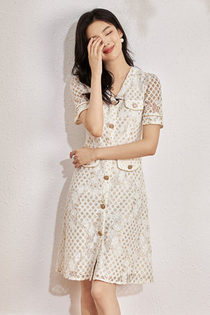 Ema Dress (White • Small) (Non-Returnable)