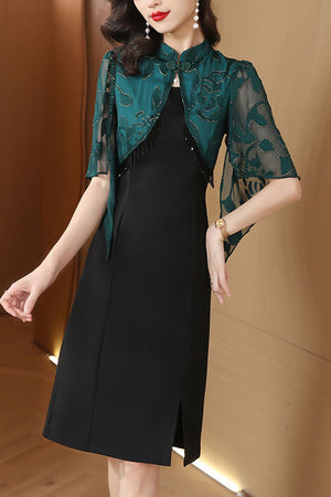 Claudia Cheongsam (3XL) (Non-Returnable)