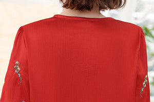 Edythe Top (Red • 3XL) (Non-Returnable)