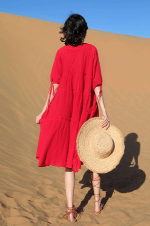 Helena Dress (Red • Large) (Non-Returnable)