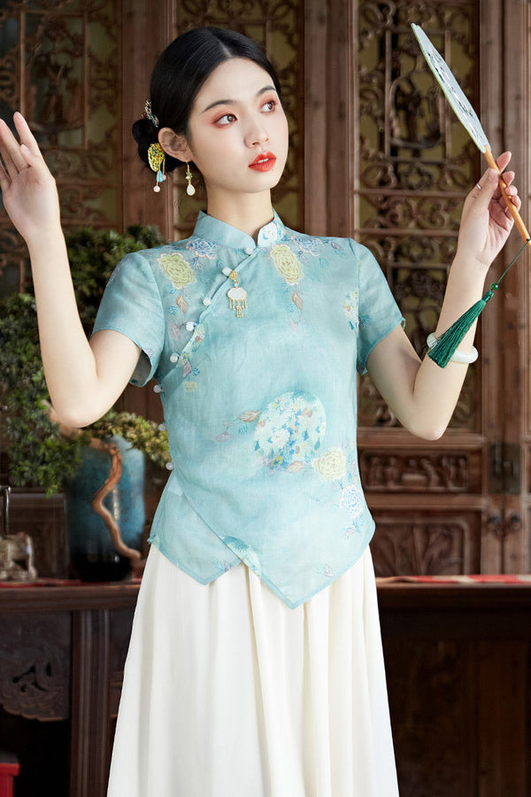 Alya Cheongsam Top