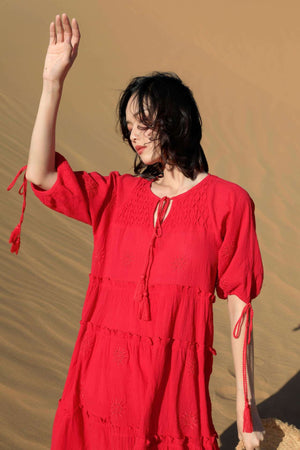 Helena Dress (Red • Large) (Non-Returnable)