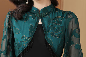Claudia Cheongsam (3XL) (Non-Returnable)