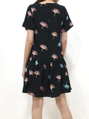 Printed Drop Waist Dress