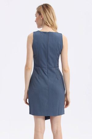 Stripes Asymmetrical Dress - Ferlicious