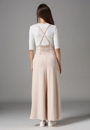 Suspender Flare Leg Jumpsuit - Ferlicious