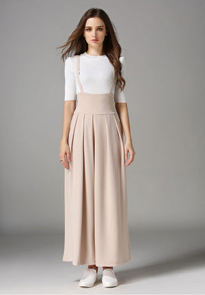 Suspender Flare Leg Jumpsuit - Ferlicious