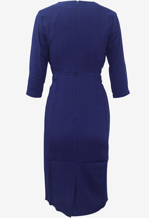 Olivia Navy Dress (Non-Returnable)