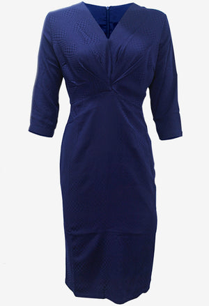 Olivia Navy Dress (Non-Returnable)