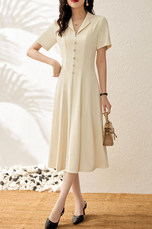 Charmaine Dress (Ivory • Large) (Non-Returnable)