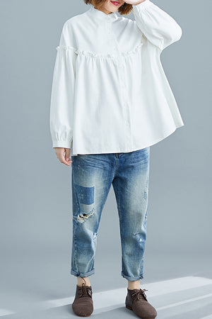 Lyuba Top (White) (Non-Returnable)