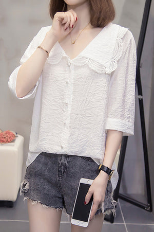 Eneida Top (LightBlue • 3XL) (Non-Returnable)