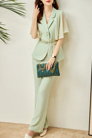 Aubriella Two Piece Set (Beige • Small) (Non-Returnable)