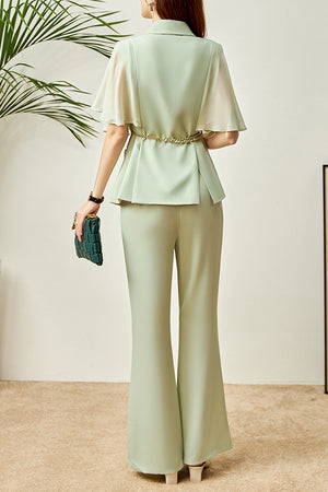 Aubriella Two Piece Set (Beige • Small) (Non-Returnable)